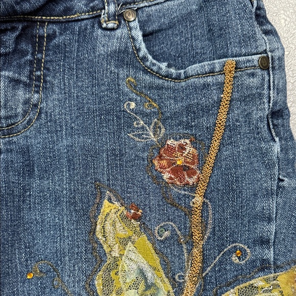 Jou Jou Blue Jeans with Butterfly Embroidery - Picture 5 of 15